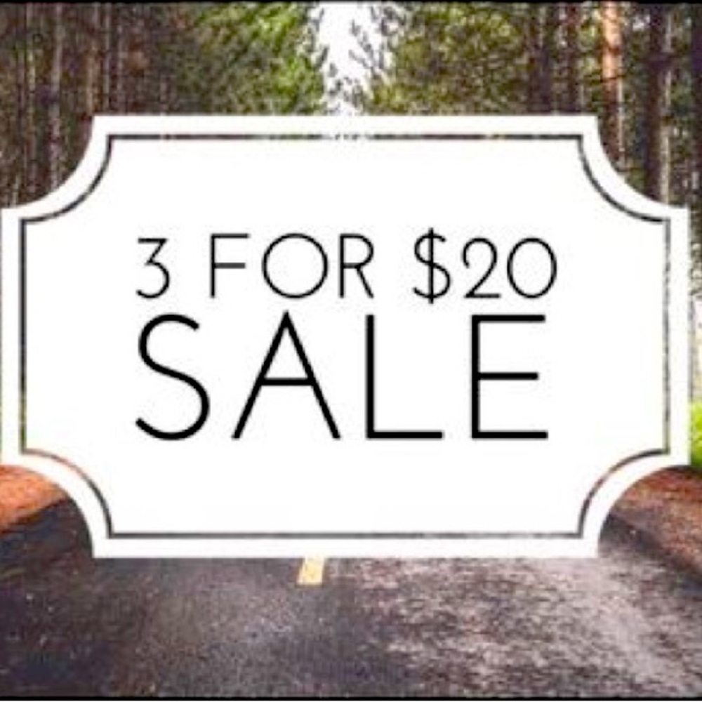 All items in my closet are 3 items for $20